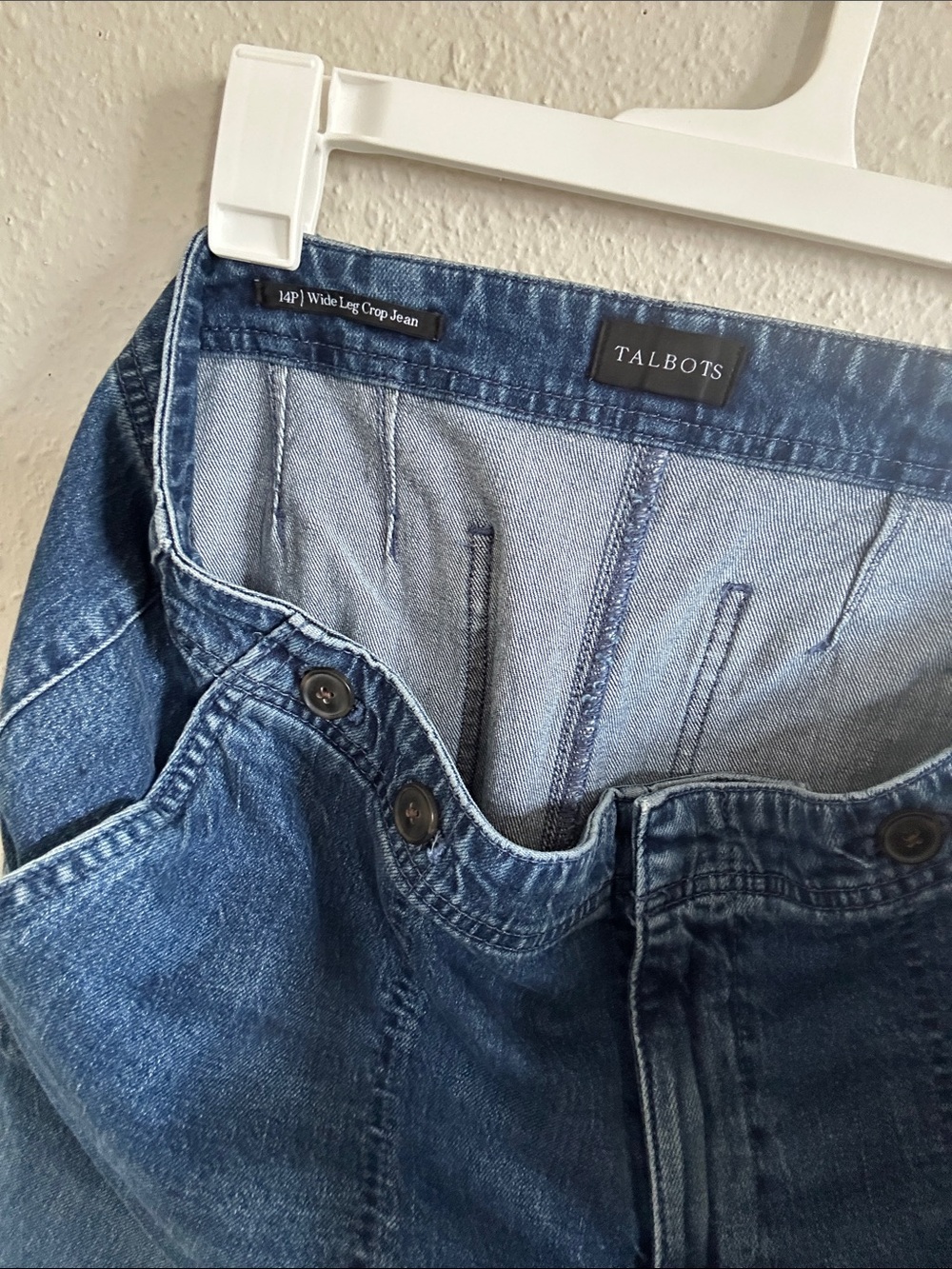 Talbots Dark Blue Denim Overalls